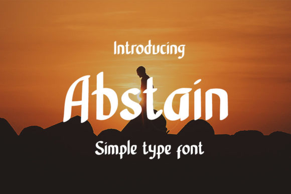 Abstain: A Handwritten Font for Editorial Design