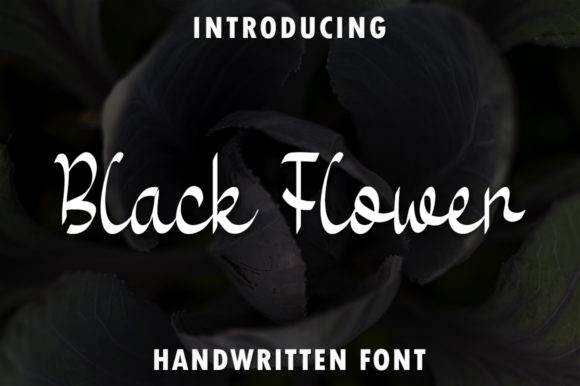 Black Flower Font for Campaign Creativity