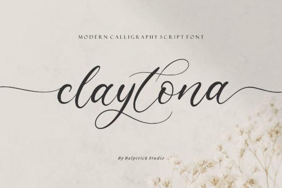 Claytona: A Script Font for Modern Branding