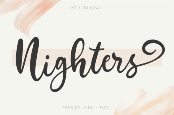 Discover the Charm of Nighters Font