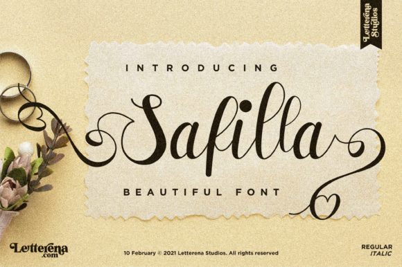 Elevate Your Editorial Design with the Safilla Handwritten Font