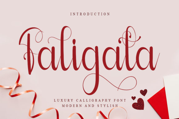Faligata: A Romantic Typeface for Branding Projects