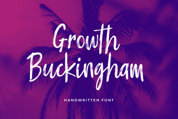Growth Buckingham Font for Modern Web Design