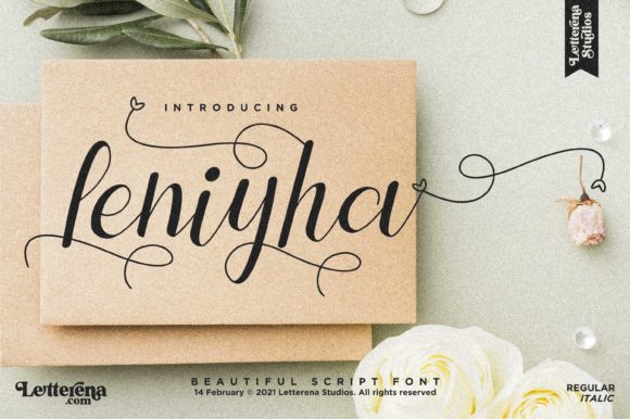 Leniyha: The Elegant Script Font That Elevates Campaign Design