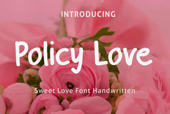 Policy Love Font for Eye-Catching Branding