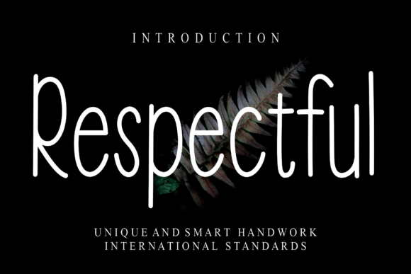 Respectful Font for Branding Projects