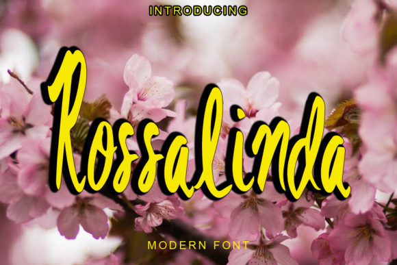 Rossalinda: A Modern Script Font for Bold Branding