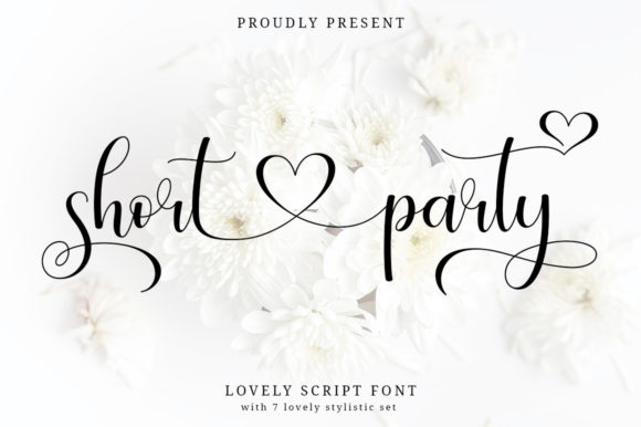 Short Party: A Sweet Script Font for Editorial Design