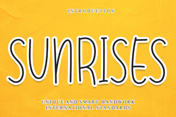 Sunrises Font for Editorial Design