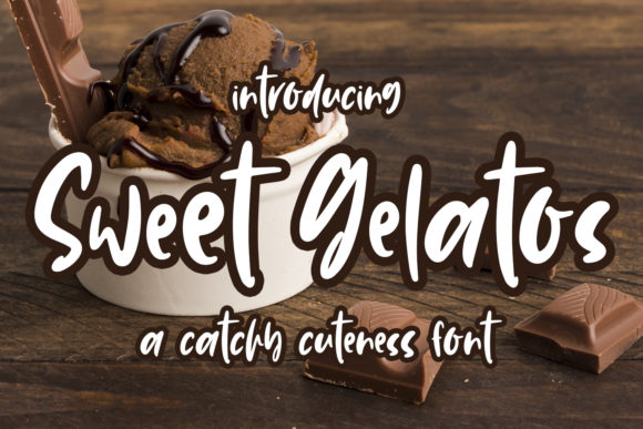 Sweet Gelatos Font for Handmade Creations