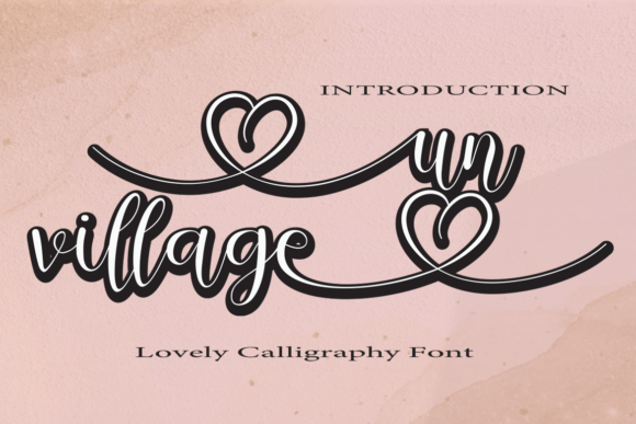 Un Village: A Handwritten Font for Web Design
